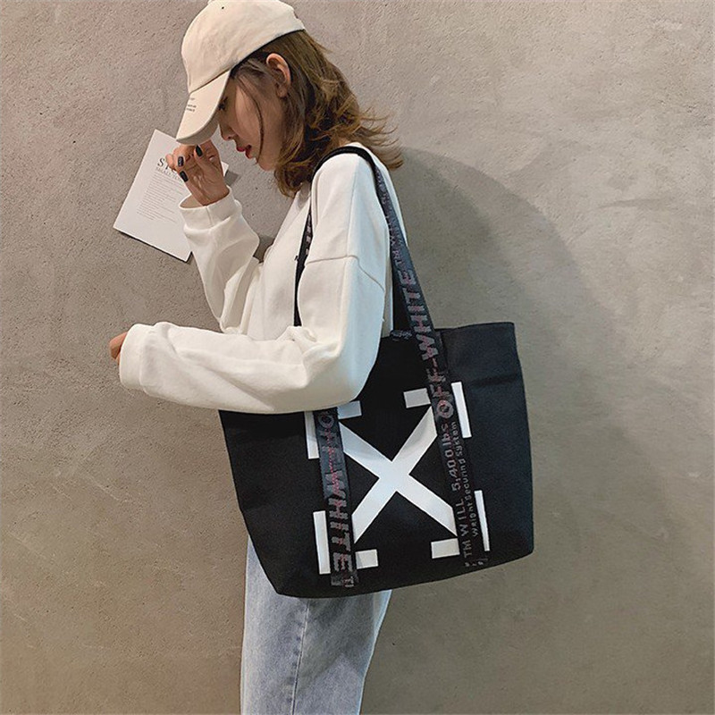 Fashion Luxury Women Canvas Tote Shopping Bag