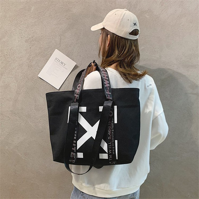 Fashion Luxury Women Canvas Tote Shopping Bag